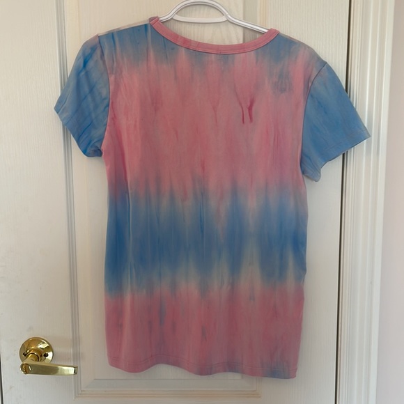 CHILL OUT PINK AND BLUE TIE DYE STREETWEAR SOCIETY TEE - Picture 2 of 3